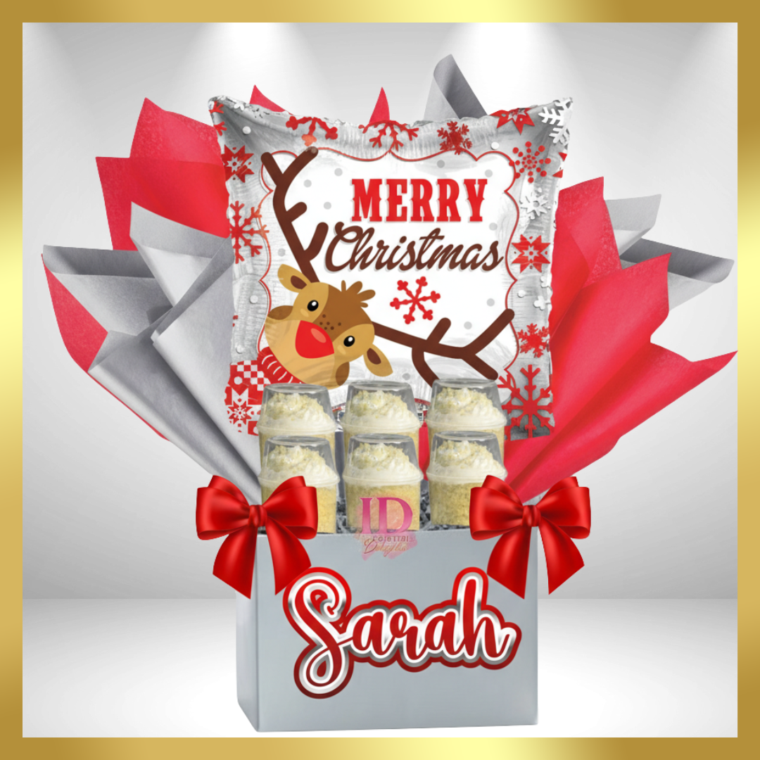 Christmas Holiday Balloon Basket