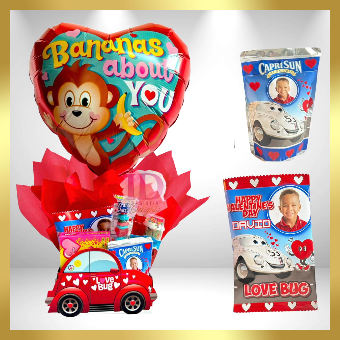 Valentine's Day Balloon Basket