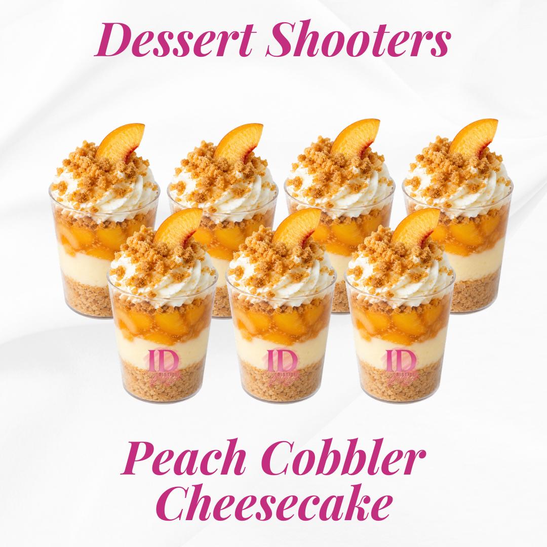 Peach Cobbler Cheesecake Dessert Shooter